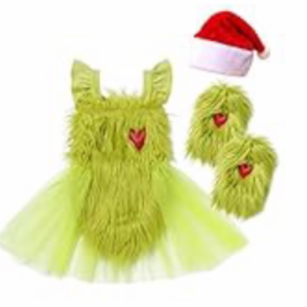 Imekis The Grinch Halloween Costume 12-18 Months